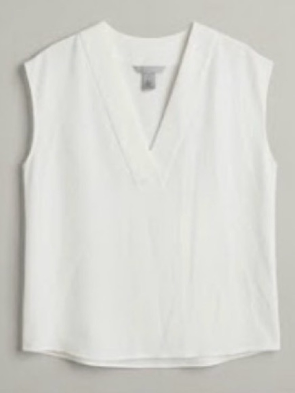 H&M White Sleeveless V-Neck Camisole
